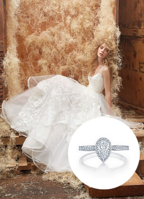 Fall Wedding Dress and Ring