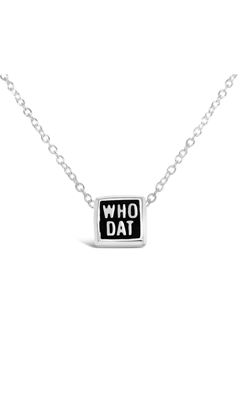 WHO DAT SQUARE SMALL PENDANT 660-00007