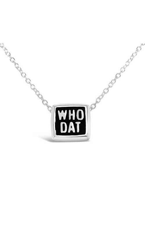 WHO DAT SQUARE MEDIUM PENDANT 660-00018