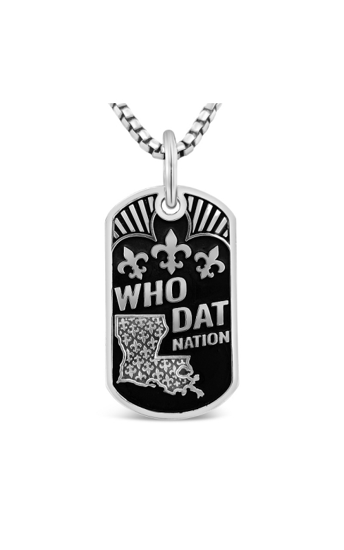 WHO DAT LARGE DOG TAG 750-00167